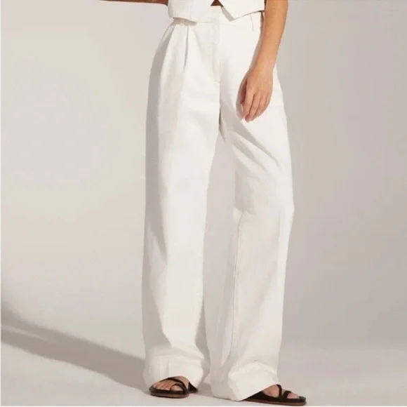 Favorite Daughter Wide Leg The Shortie Favorite Pant in Ivory White Size 10 NWT - Picture 4 of 16